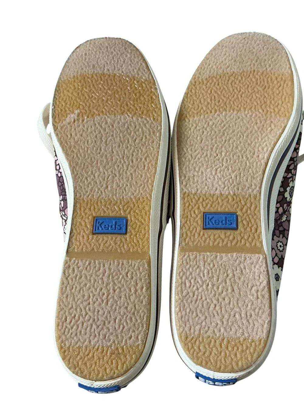 Kate spade x Keds kickstar sneakers purple dirty floral size 7 New